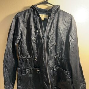 Michael Kors Black Jacket with Silver Zipper